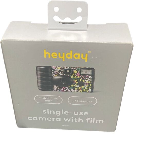 Heyday Disposable Camera Flower 35mm Single Use With Flash Color Film - Open - Picture 1 of 7
